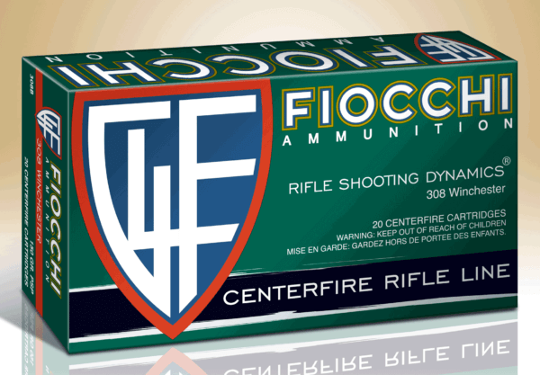 Fiocchi 308B Field Dynamics Rifle 308 Win 150 gr Pointed Soft Point (PSP) 20rd Box