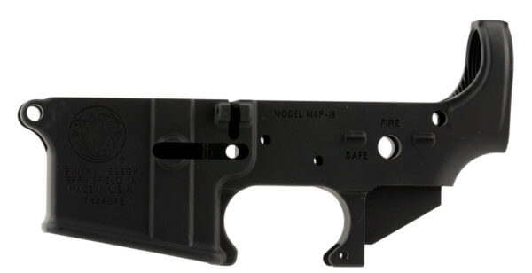 Smith & Wesson 812000 Stripped Lower Receiver  223 Rem  5.56x45mm NATO 7075-T6 Aluminum Black for S&W M&P15