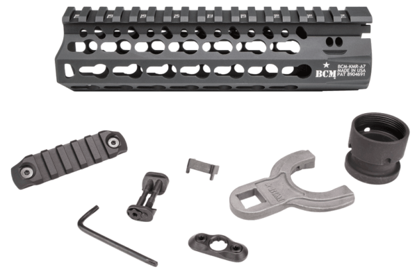 BCM KMRA7556BK KMR Alpha Handguard 7″ Keymod Style Made of Aluminum with Black Anodized Finish for AR-15