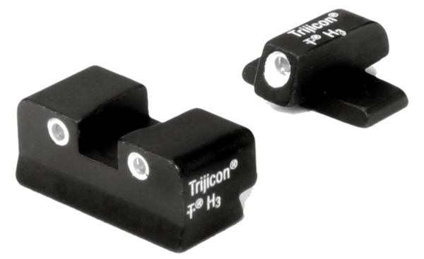 Trijicon 600481 Bright & Tough Night Sights- Springfield XD  Black | Green Tritium White Outline Front Sight Green Tritium White Outline Rear Sight