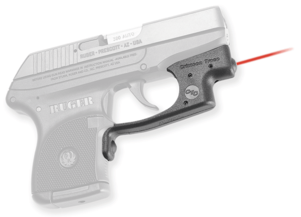 Crimson Trace LG431 Laserguard 5mW Red Laser with 633nM Wavelength & Black Finish for Ruger LCP (Except LCP II Variant)