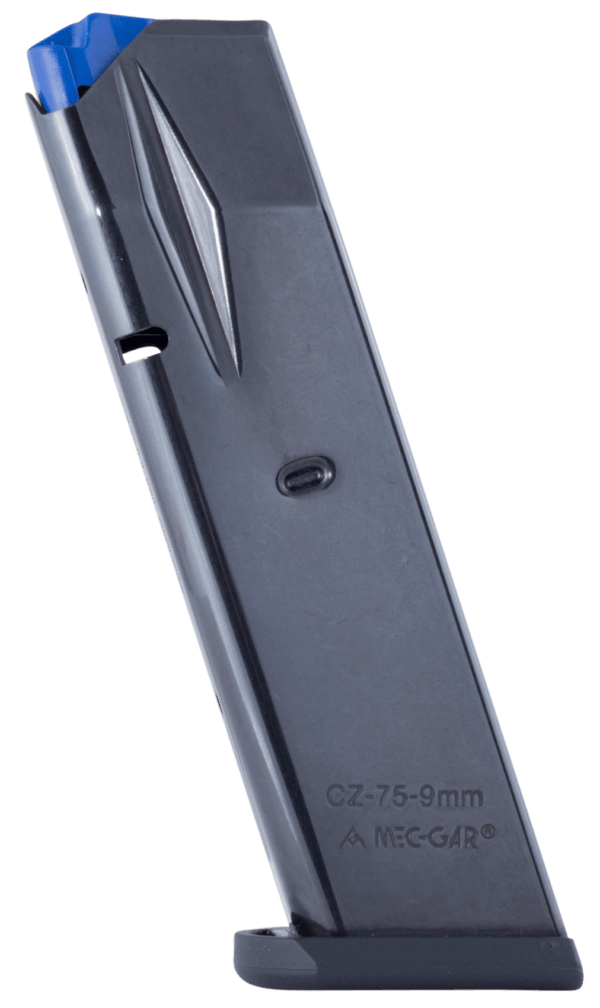 Mec-Gar MGCZ7510B Standard Blued Detachable 10rd 9mm Luger for CZ 75B/Shadow 2/75 SP-01/Shadow/85B