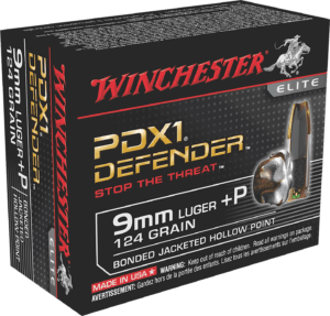 Winchester Ammo S9MMPDB1 PDX Defense 9mm Luger 147 gr Bonded Jacket Hollow Point 20rd Box
