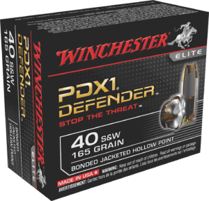 Winchester Ammo S40SWPDB1 Defender  40 S&W 180 gr Bonded Jacket Hollow Point 20rd Box