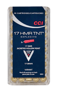 CCI 0053 Varmint TNT 17 HMR 17 gr Jacketed Hollow Point (JHP) 50rd Box