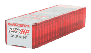 Winchester Ammo XHV22LR Super-X 22 LR 40 gr Hyper Velocity Hollow Point Copper Plated 100rd Box
