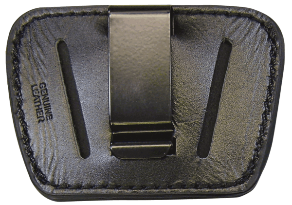PSP 036BLK Belt Slide IWB/OWB Leather Belt Clip/Slide Fits Small/Med Semi-Auto Ambidextrous