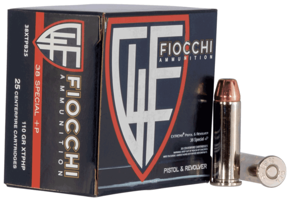 Fiocchi 38XTPB25 Hyperformance Defense 38 Special +P 110 gr Hornady XTP Hollow Point 25rd Box