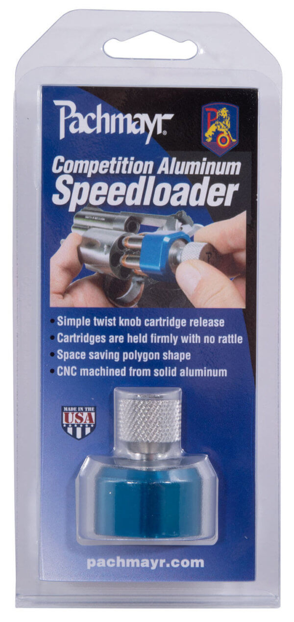 Pachmayr 02650 Competition Speedloader made of Aluminum with Blue Finish for S&W J Frame