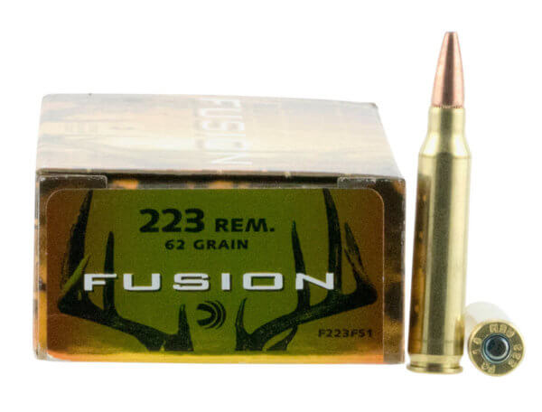 Federal F223FS1 Fusion 223 Rem 62 gr Fusion Soft Point 20rd Box