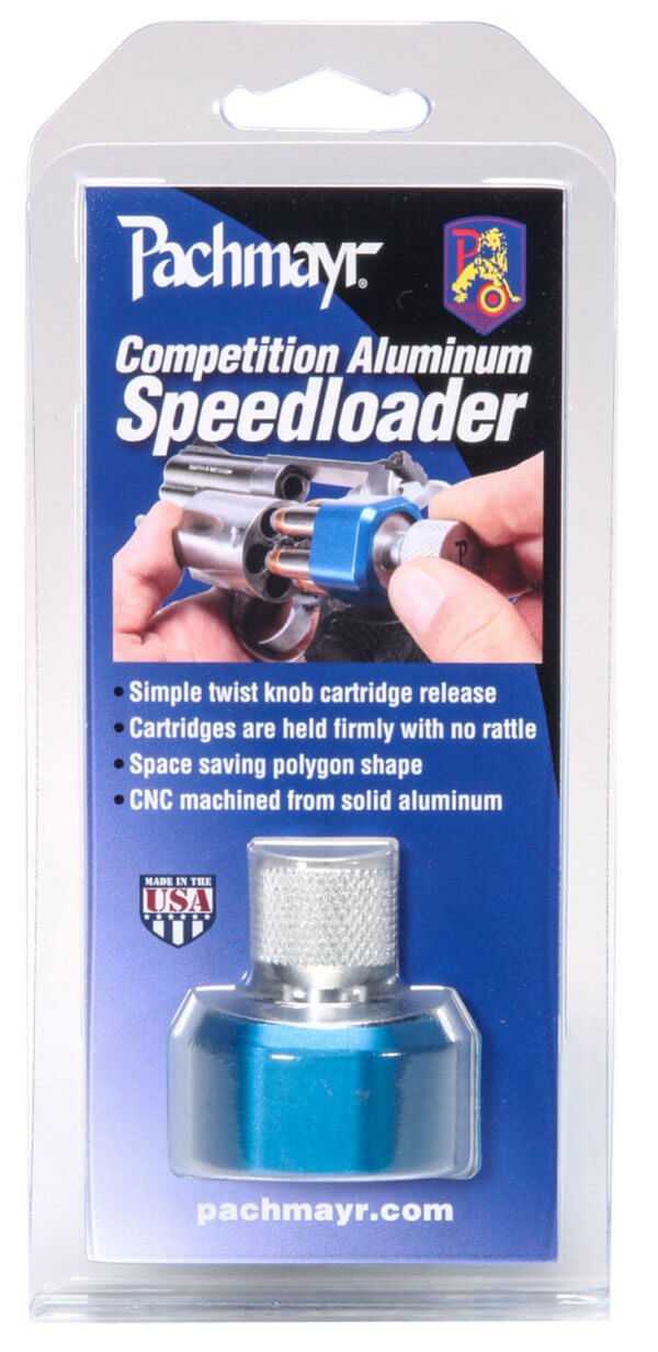 Pachmayr 02652 Competition Speedloader made of Aluminum with Blue Finish for S&W K Frame Holds up to 6rds
