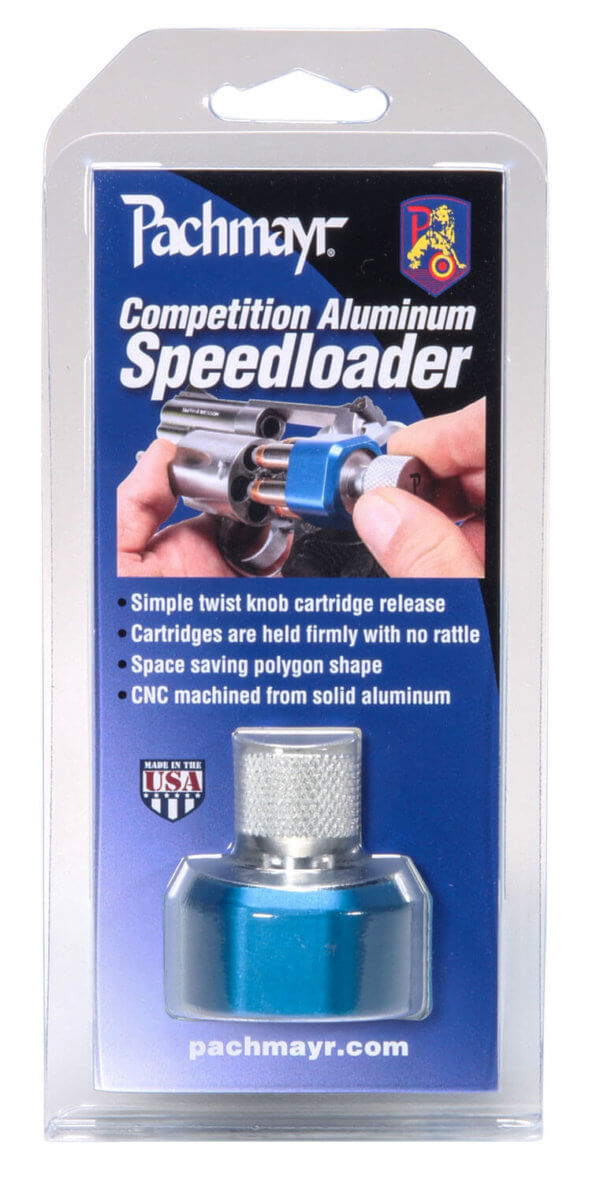 Pachmayr 02654 Competition Speedloader made of Aluminum with Blue Finish for S&W L Frame Holds up to 6rds