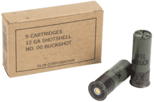 Winchester Ammo Q1544 Military Grade 12 Gauge 2.75″ 9 Pellets 1325 fps 00 Buck Shot 5rd Box