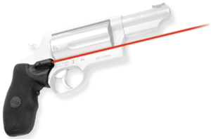 Crimson Trace LG385 Lasergrips 5mW Red Laser with 633nM Wavelength & 50 ft Range Black Rubber Material for Taurus Small Frame Revolver