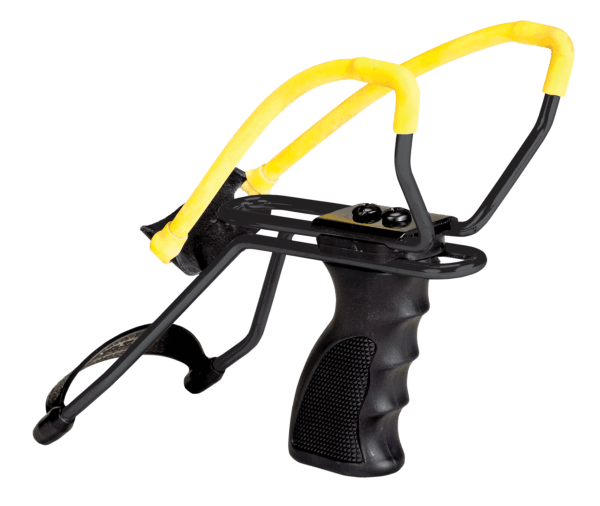 Daisy P51 P51 Slingshot w/ Pistol Grip Yellow Steel Frame Black Molded Sure-Grip w/Wrist Support Handle