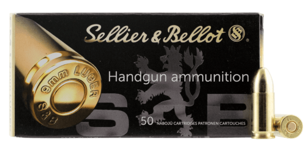 Sellier & Bellot SB9A Handgun  9mm Luger 115 gr Full Metal Jacket 50 Per Box/ 20 Case