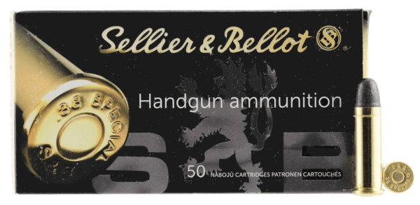 Sellier & Bellot SB38A Handgun  38 Special 158 gr Lead Round Nose 50rd Box