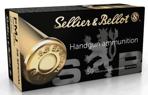 Sellier & Bellot SB38P Handgun  38 Special 158 gr Full Metal Jacket 50rd Box