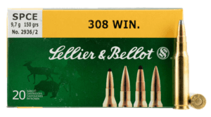 Sellier & Bellot SB308A Rifle  308 Win 147 gr Full Metal Jacket 20rd Box