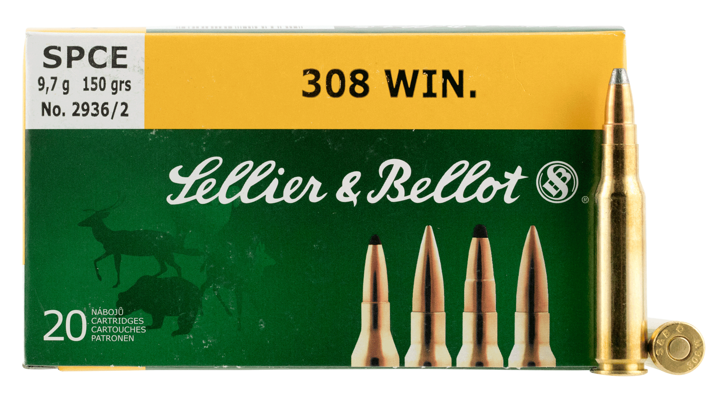 Sellier & Bellot SB308D Rifle 308 Win 150 gr Soft Point Cut Through ...