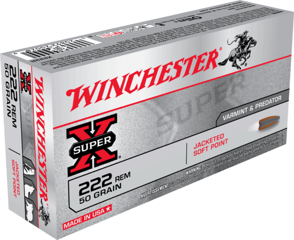 Winchester Ammo X223R Super X 223 Rem 55 gr 3240 fps Jacketed Soft Point (JSP) 20rd Box