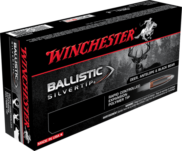 Winchester Ammo SBST708 Ballistic Silvertip Hunting 7mm-08 Rem 140 gr Rapid Controlled Expansion Polymer Tip 20rd Box