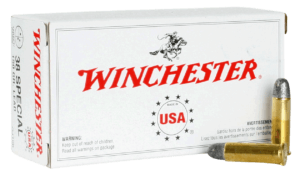 Winchester Ammo Q4171 USA 38 Special 130 gr Full Metal Jacket (FMJ) 50rd Box