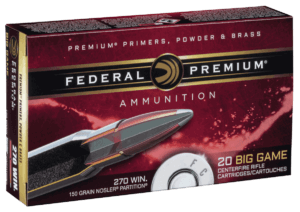 Federal P270E Premium Hunting 270 Win 150 gr Nosler Partition (NP) 20rd Box