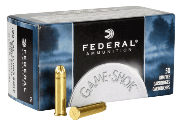 Federal 716 Small Game & Target  22 LR 25 gr #12 Lead Bird Shot 50rd Box