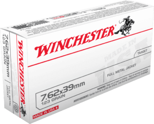 Winchester Ammo Q3174 USA 7.62x39mm 123 gr Full Metal Jacket (FMJ) 20rd Box