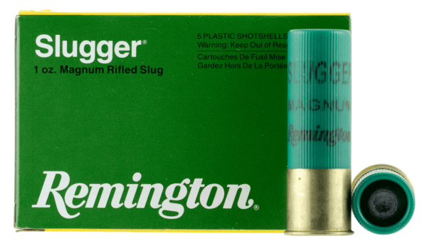 Remington Ammunition 20270 Slugger Hunting 12 Gauge 3″ 1 oz Rifled Slug Shot 5rd Box