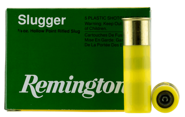 Remington Ammunition 20616 Slugger Hunting 20 Gauge 2.75″ 7/8 oz Rifled Slug Shot 5rd Box