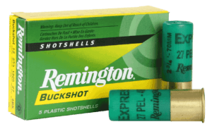 Remington Ammunition 12HB00 Express Magnum 12 Gauge 3″ 15 Pellets 00 Buck Shot 5rd Box