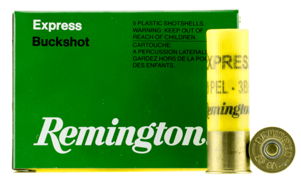 Remington Ammunition 20630 Express Buckshot 20 Gauge 2.75″ 3 Buck Shot 5rd Box