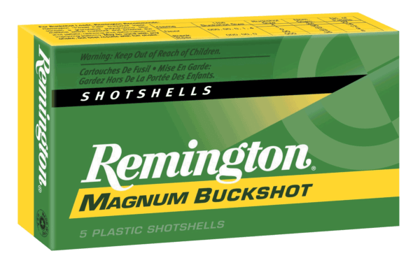 Remington Ammunition 12HB000 Express Magnum 12 Gauge 3″ 10 Pellets 000 Buck Shot 5rd Box