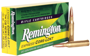 Remington Ammunition 21337 Core-Lokt Hunting 7mm-08 Rem 140 gr Pointed Soft Point Core-Lokt (PSPCL) 20rd Box