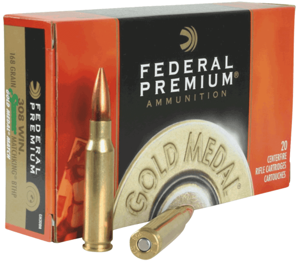 Federal GM308M Premium Gold Medal 308 Win 168 gr Sierra MatchKing BTHP 20rd Box