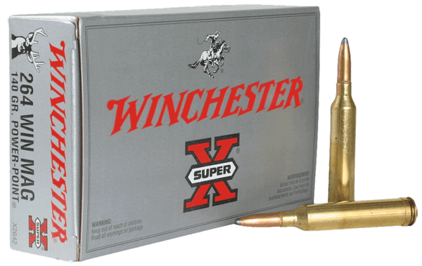 Winchester Ammo X2642 Power-Point Hunting 264 Win Mag 140 gr Power-Point (PP) 20rd Box
