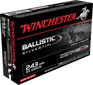 Winchester Ammo SBST243 Ballistic Silvertip 243 Win 55 gr Fragmenting Polymer Tip 20rd Box