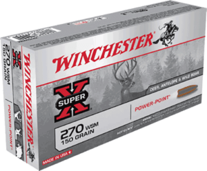 Winchester Ammo X270WSM Power-Point Hunting 270 WSM 150 gr Power-Point (PP) 20rd Box