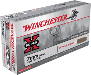 Winchester Ammo X7MMWSM Power-Point Hunting 7mm WSM 150 gr Power-Point (PP) 20rd Box