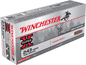 Winchester Ammo X243WSS Super-X 243 WSSM 100 gr Power-Point (PP) 20rd Box