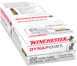 Winchester Ammo USA22M USA Dynapoint 22 Mag 45 gr Copper Plated Hollow Point (CPHP) 50rd Box