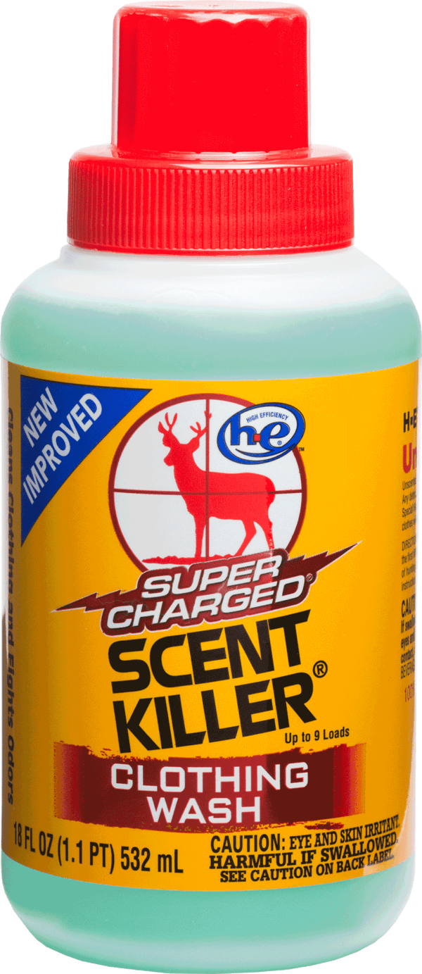 Wildlife Research 546 Scent Killer Super Charged Clothing Wash Odor Eliminator Odorless Scent 18 oz Bottle