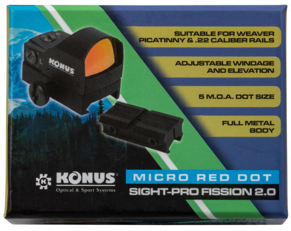 Konus 7245 Sight-Pro Fission 2.0 1x 40mm 4 MOA Red Dot Black