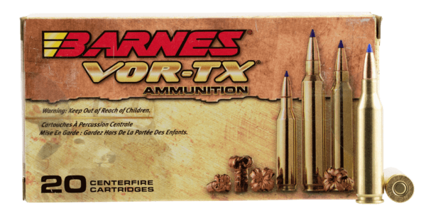 Barnes Bullets 21522 VOR-TX Rifle 243 Win 80 gr Tipped TSX Boat Tail 20rd Box