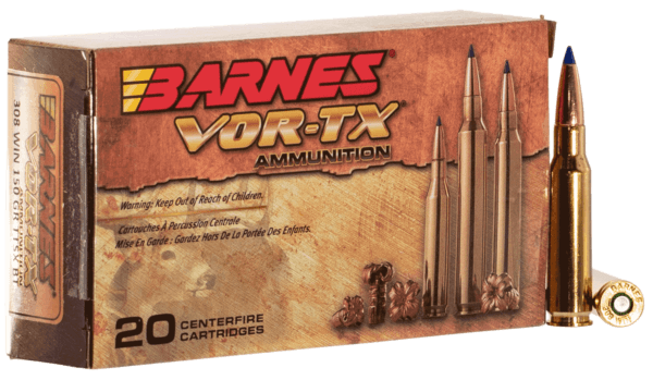 Barnes Bullets 21540 VOR-TX Rifle 308 Win 150 gr Tipped TSX Boat Tail 20rd Box