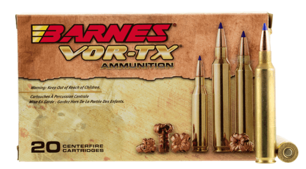 Barnes Bullets 21539 VOR-TX Rifle 300 RUM 180 gr Tipped TSX Boat Tail 20rd Box