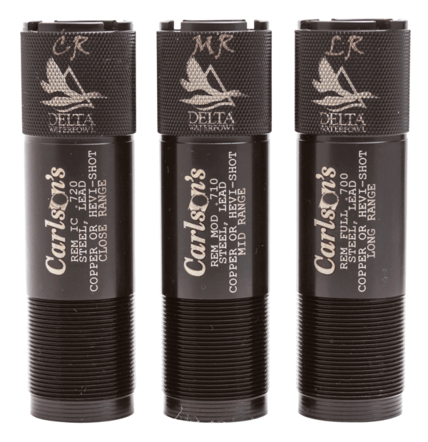 Carlsons 07360 Delta Waterfowl Invector Plus 12 Gauge Mid-Range/Long-Range 17-4 Stainless Steel Black