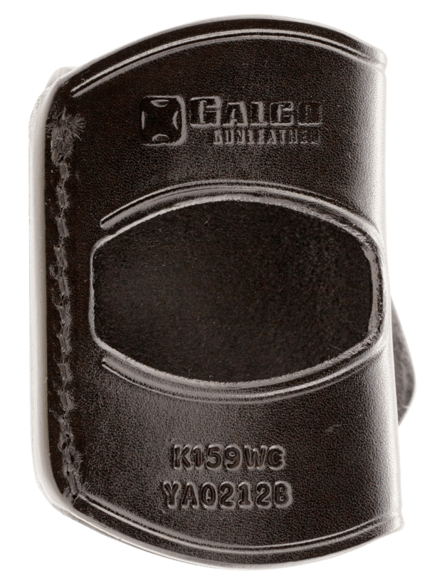 Galco YAQ212B Yaqui OWB Black Leather Belt Slide Fits 1911 Fits 3-5″ Barrel Right Hand